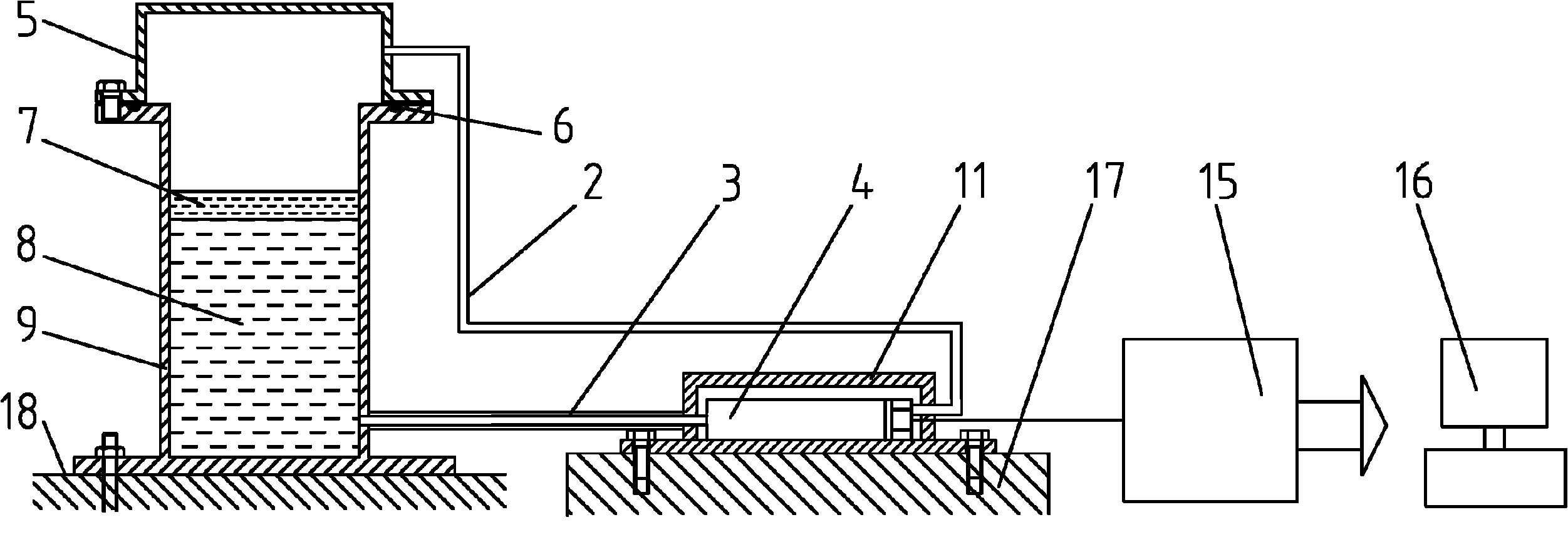 High-speed railway structure settlement monitoring device and monitoring method