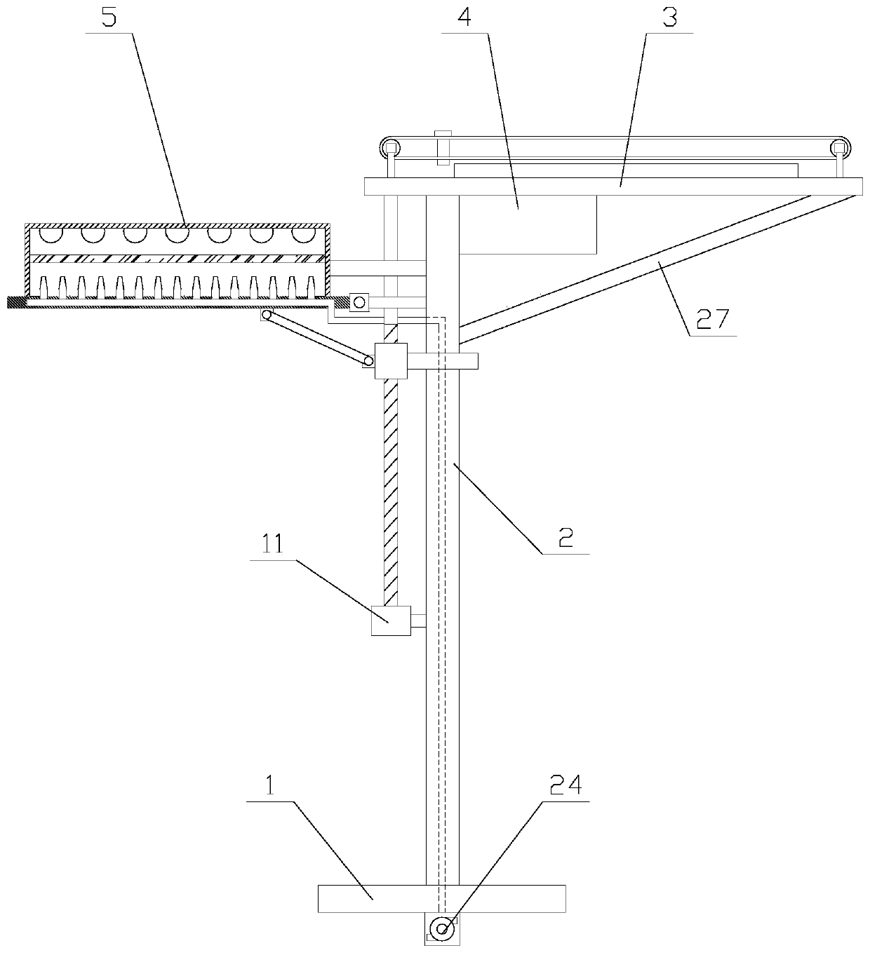 Solar street lamp with cleaning function for brightening engineering