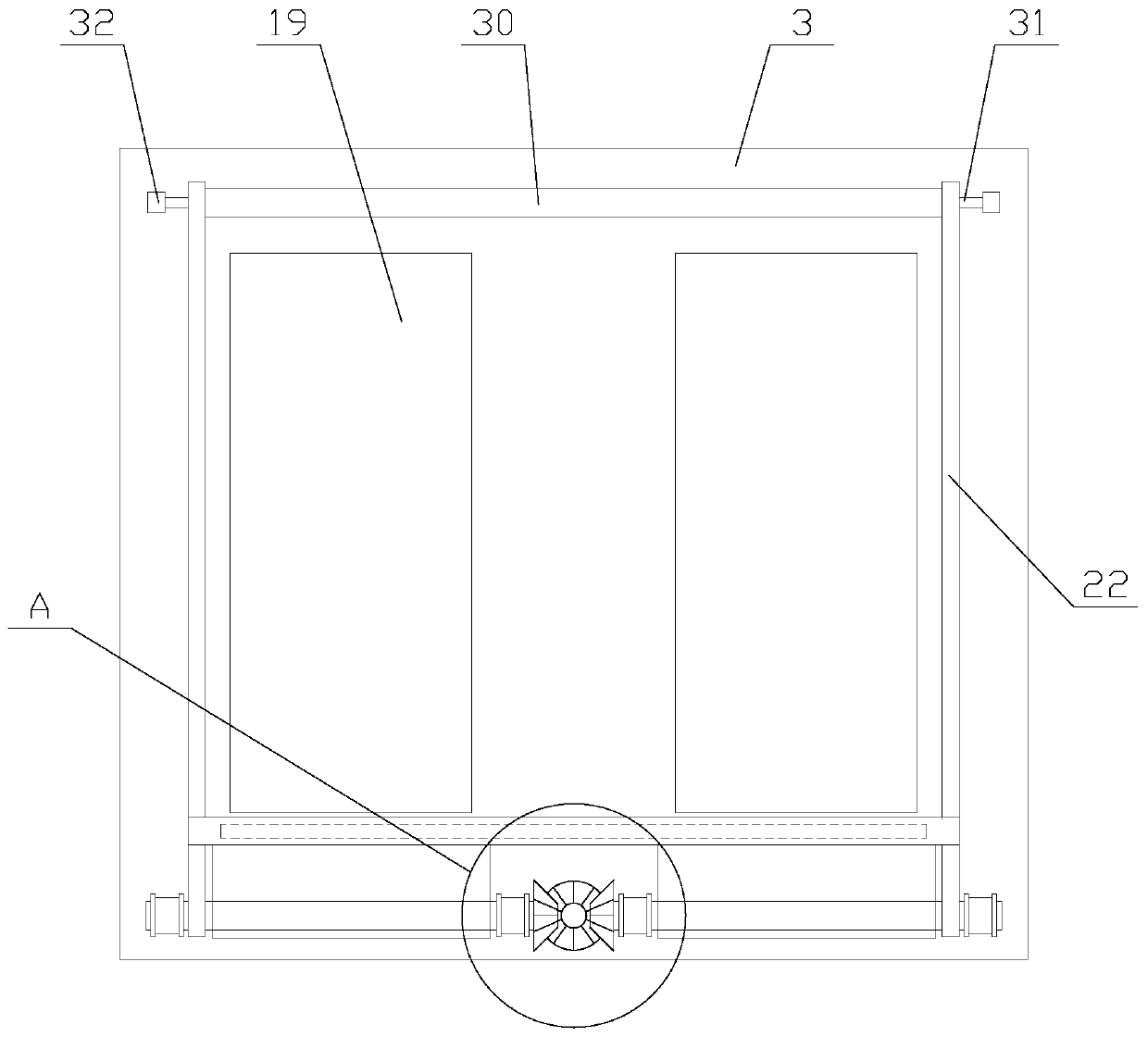 Solar street lamp with cleaning function for brightening engineering