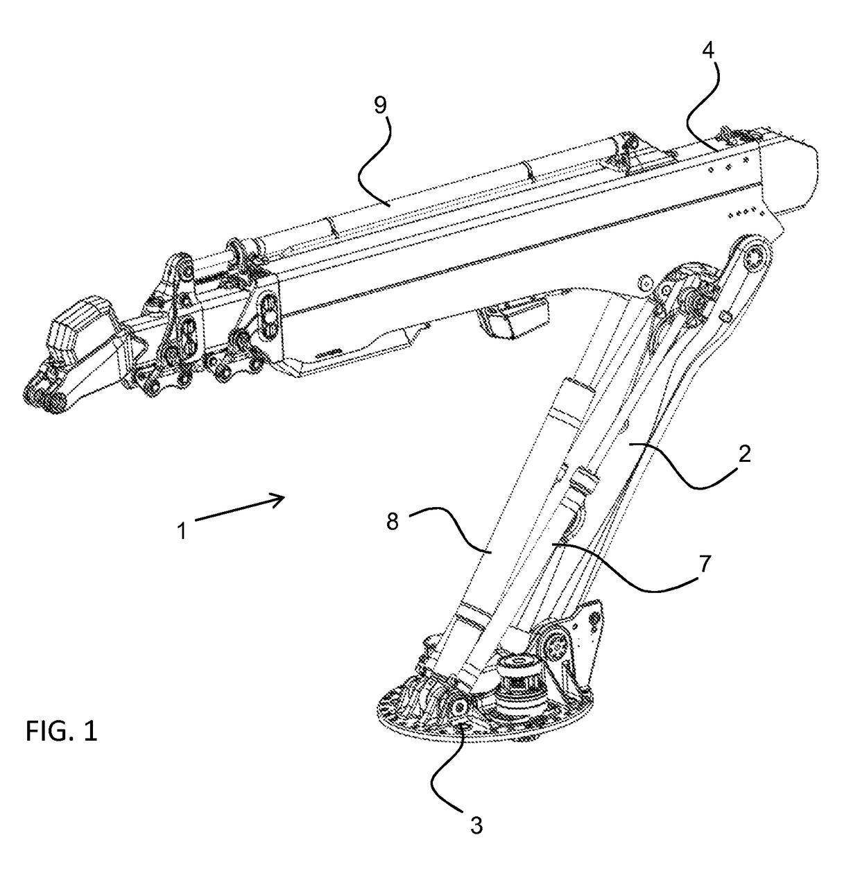 Arrangement in boom system