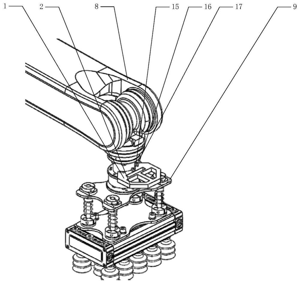 Three-dimensional camera pose online calibration device and method for industrial robot