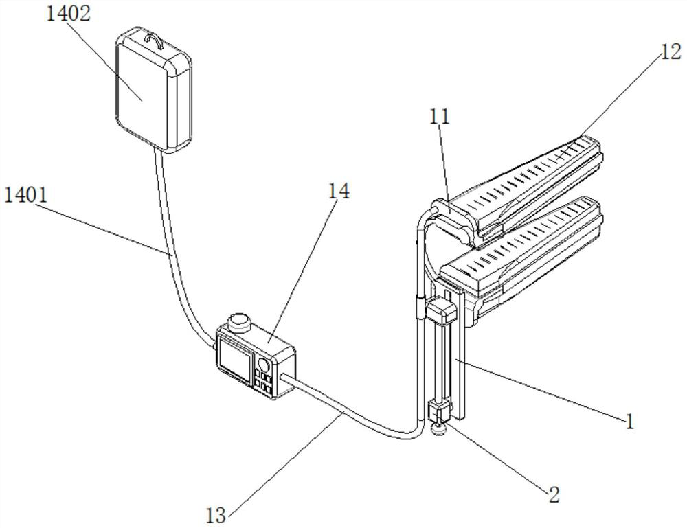 Protection device for applying intracavity after-loading treatment to gynecological malignant tumors