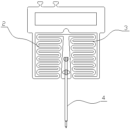 Contact type semiconductor material test head