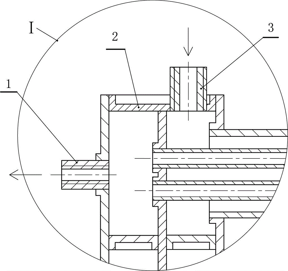 Open type communication and heat-absorption heat exchanger with headers and double-channel cold water pipes and manufacturing process for heat exchanger