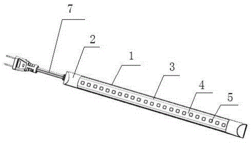 Novel, simple and low-consumption daylight lamp