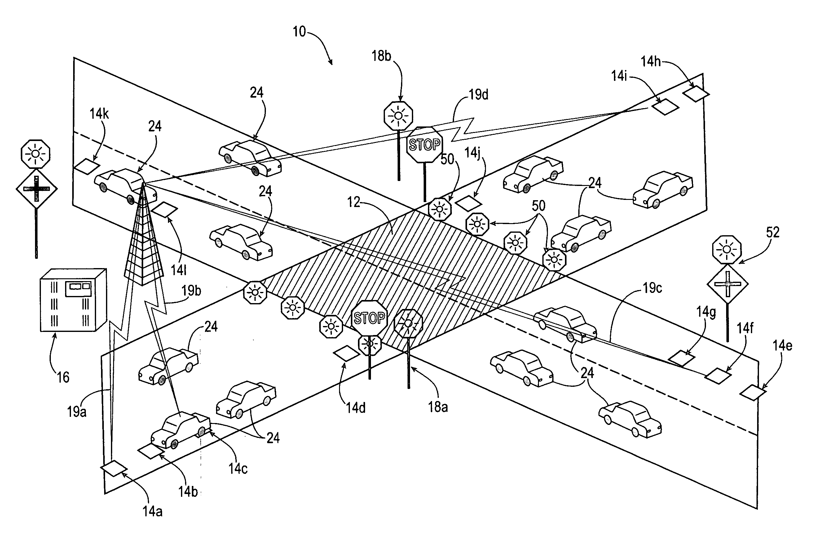 Intersection collision warning system