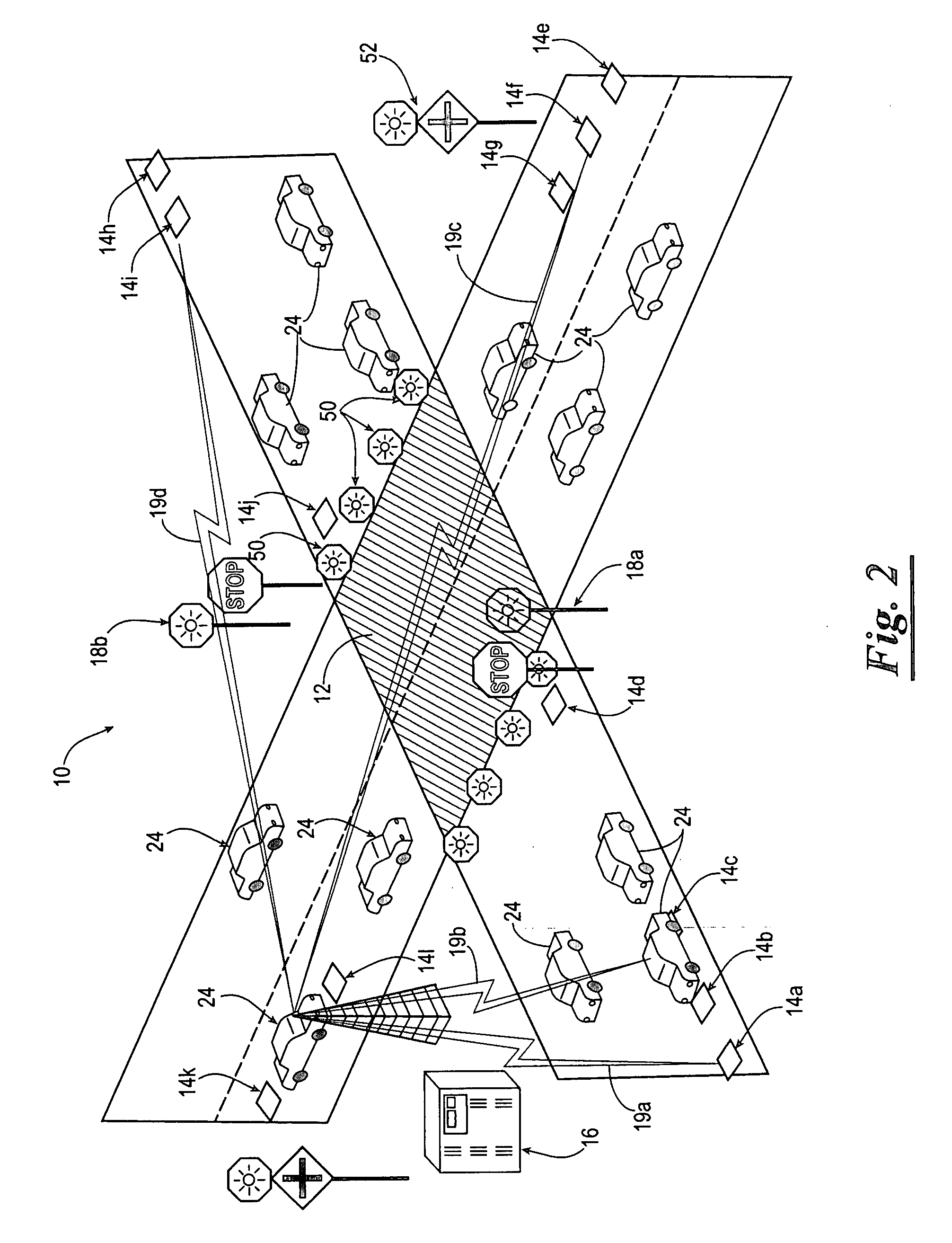 Intersection collision warning system