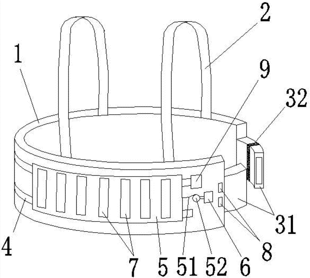 Tool suspension belt for work high above ground