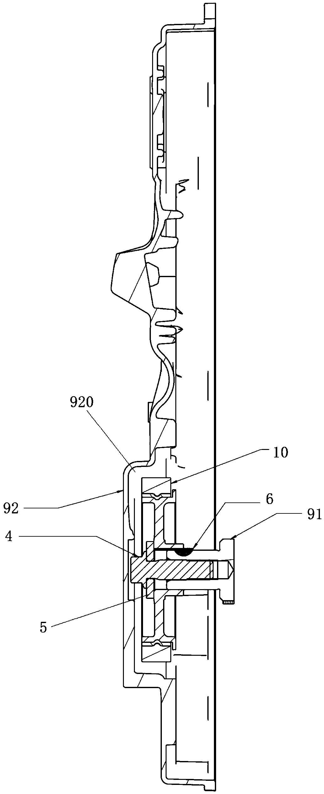 Crankshaft damping wheel, mounting structure thereof, engine and vehicle