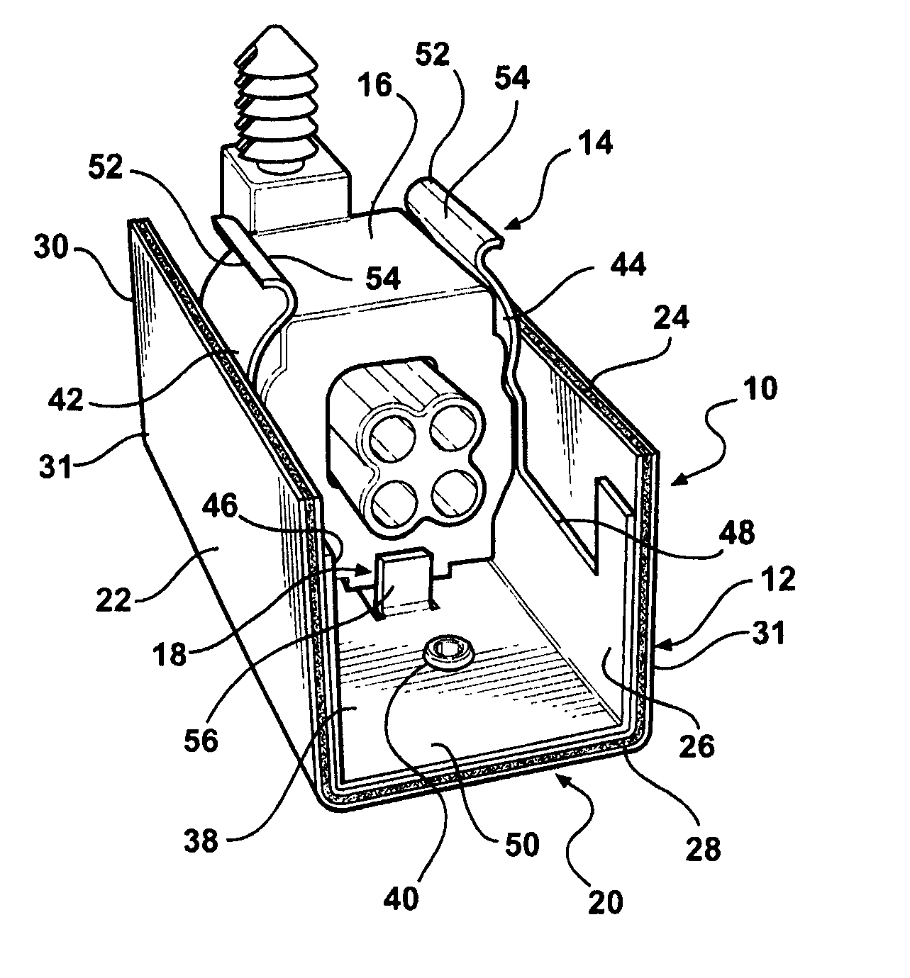 Heat shield having locating and retention features