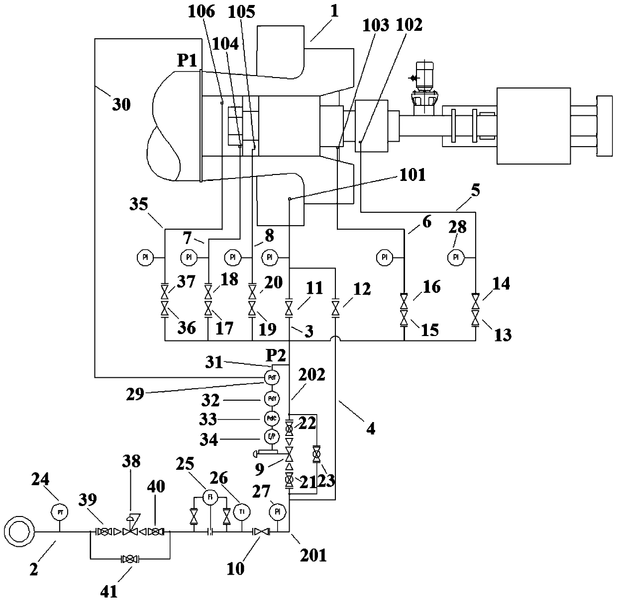 Nitrogen sealing system and method for turbo expander with function of bearing box cooling