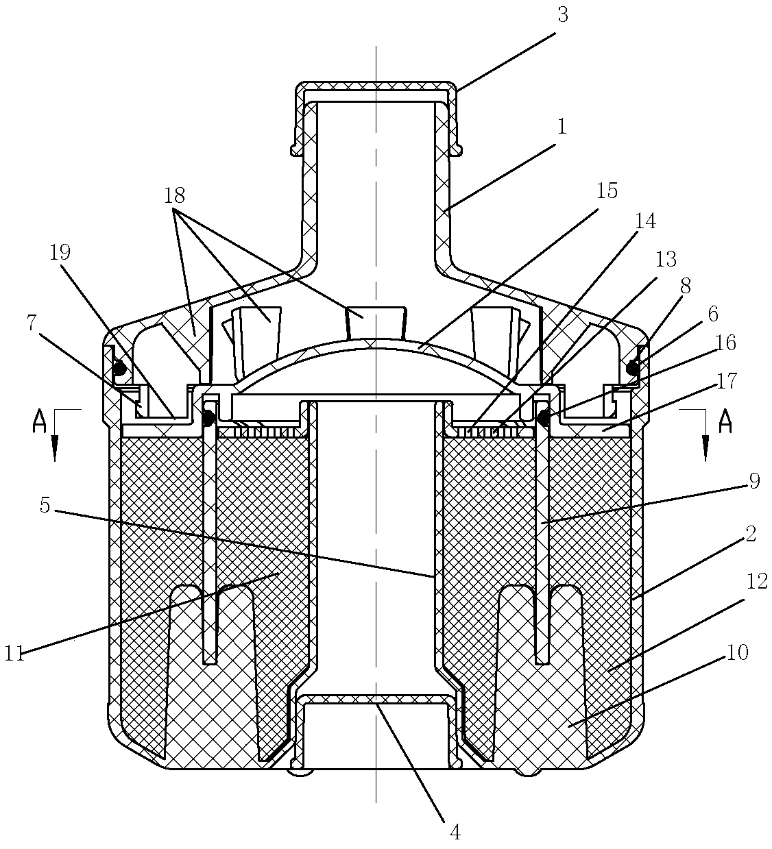 Disposable anesthetic gas adsorber