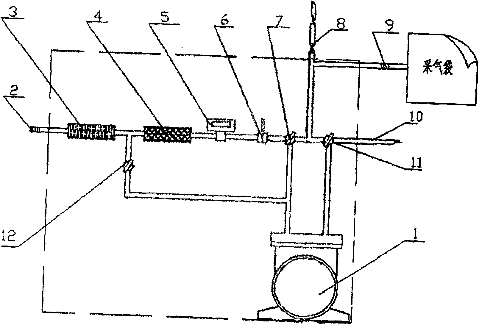 Multi-functional gas sampling system and gas sampling method