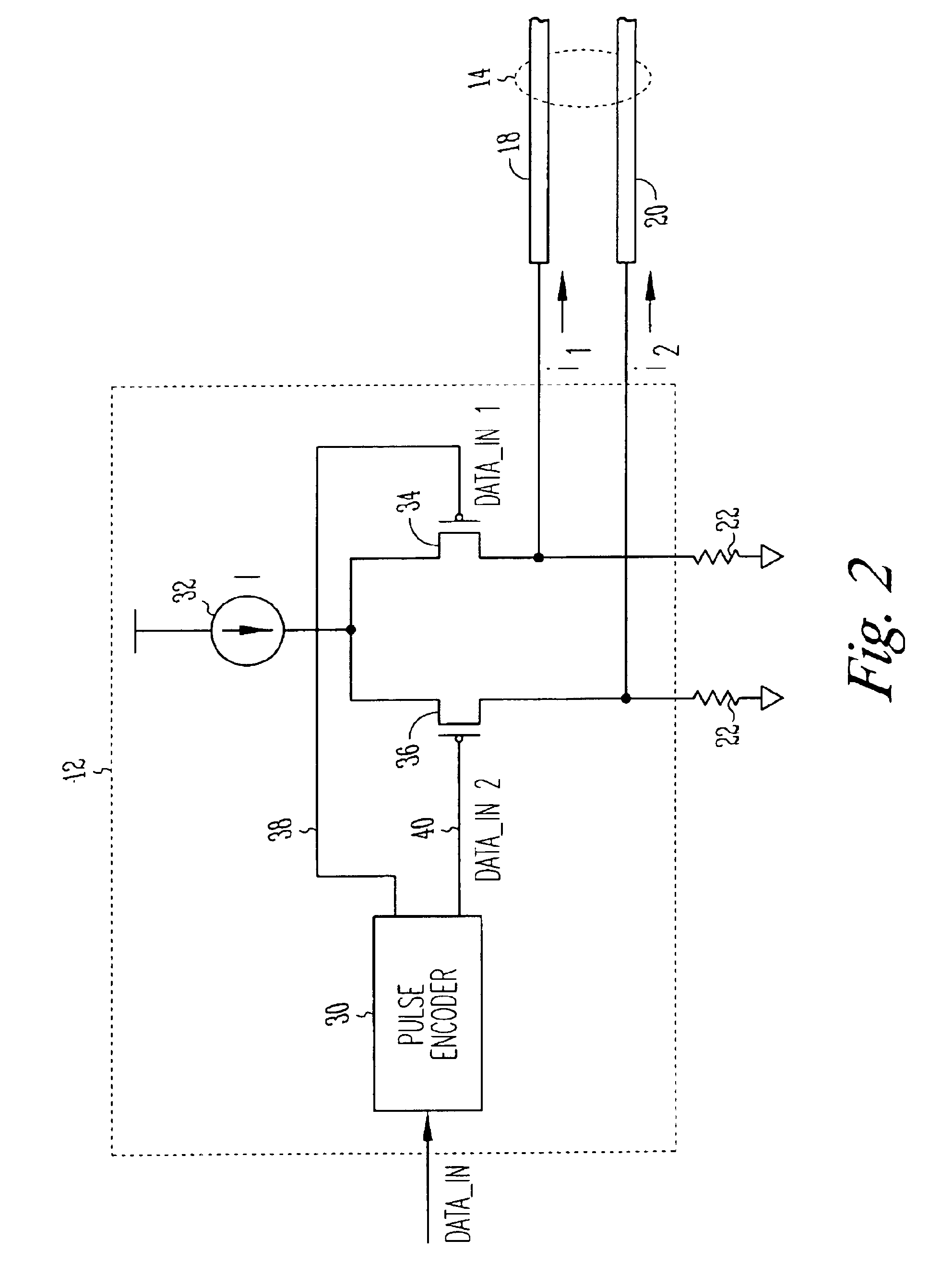 Low power NRZ interconnect for pulsed signaling