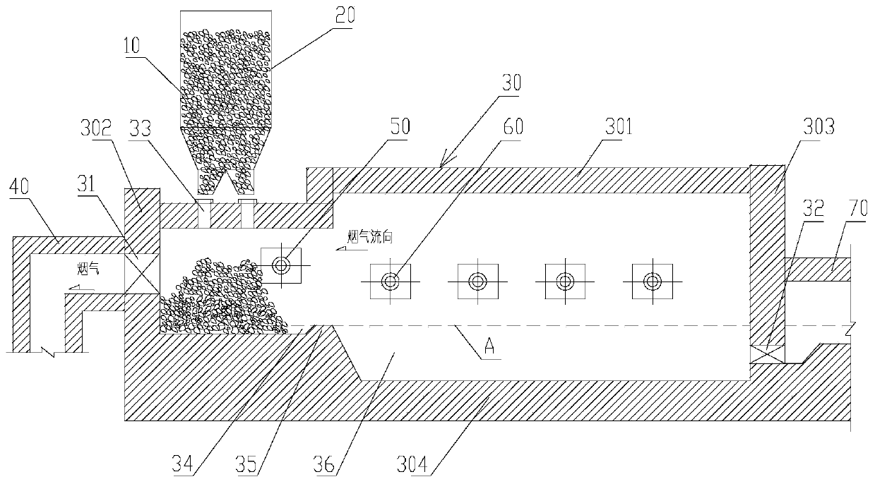 Kiln device for producing glass, basalt fiber or rock wool