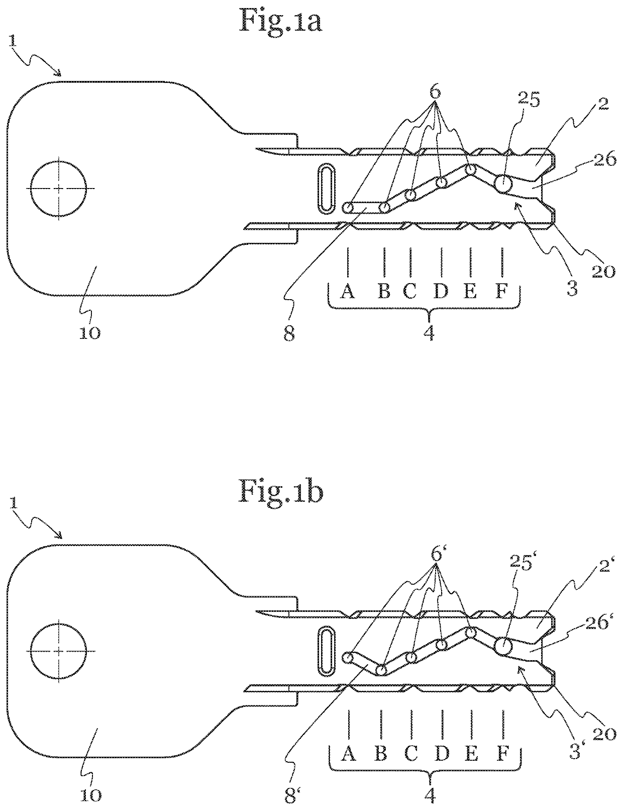 Key and corresponding lock