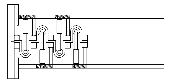 Furnace wire bending technology adopting screw type clamping device and bending force sensor