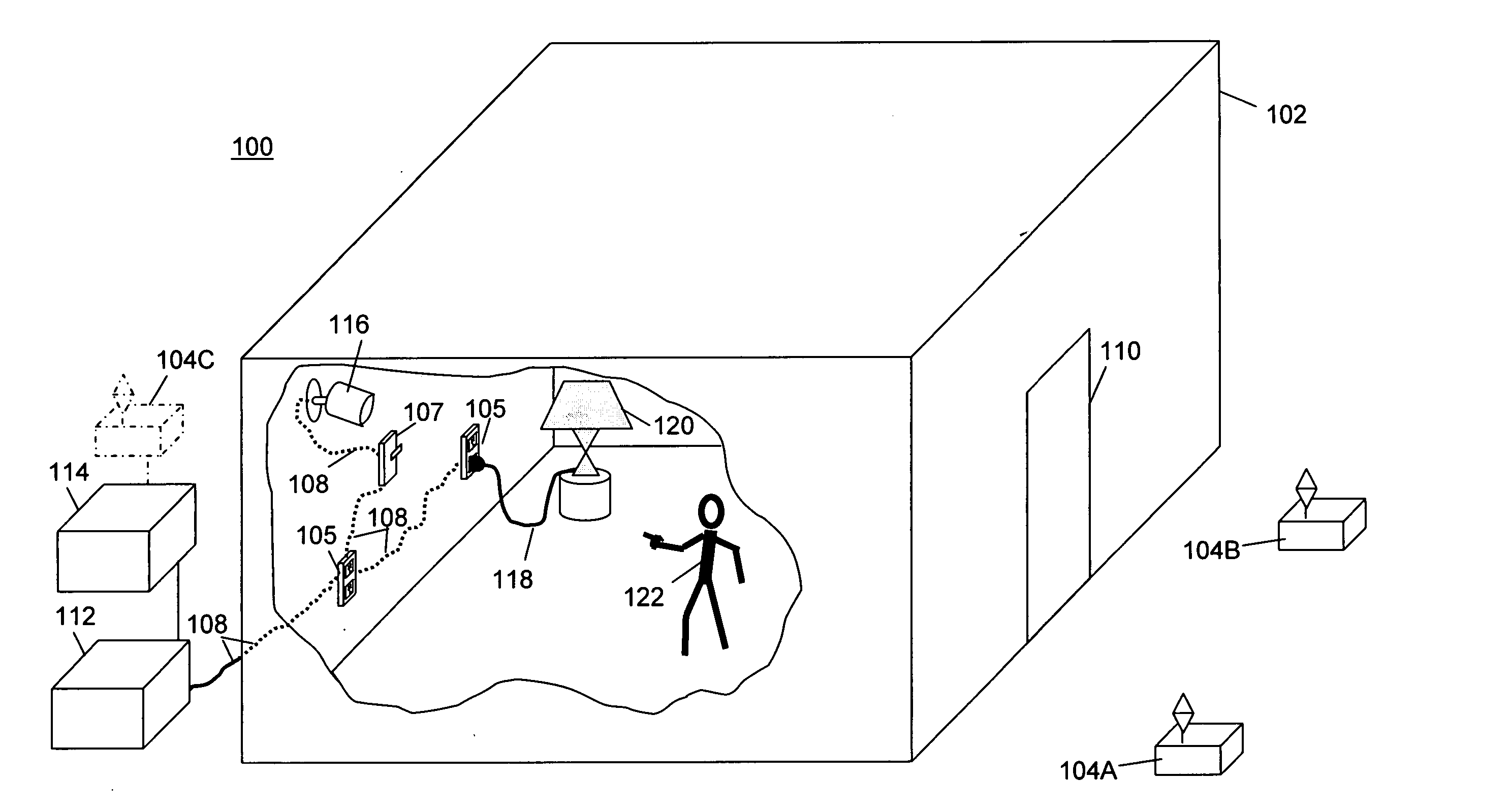 System and method for radiating RF waveforms using discontinues associated with a utility transmission line