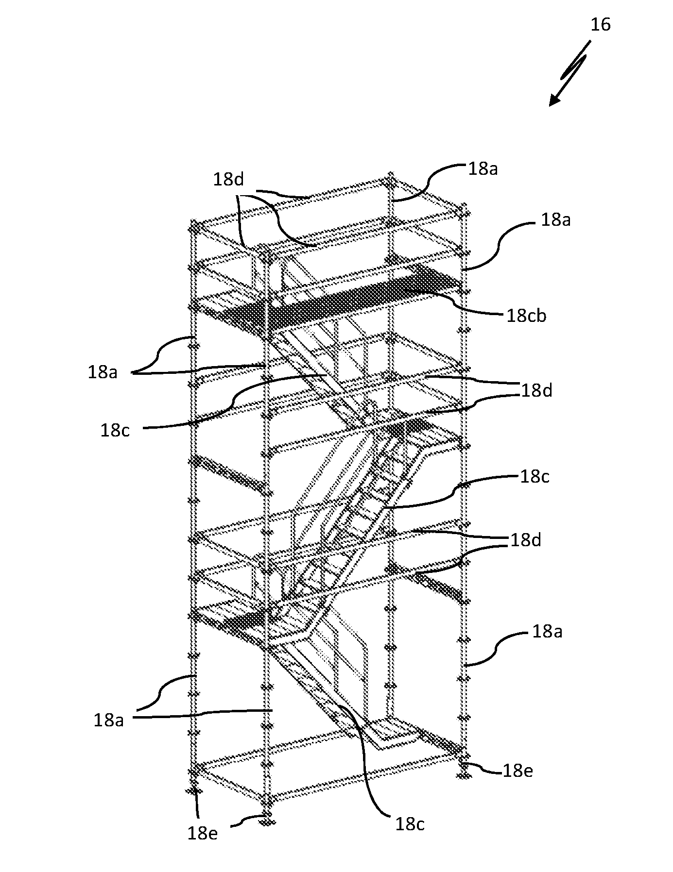 Method for providing and assembling scaffolding units, each of which will be assembled from individual scaffolding components for constructing an industrial plant, in particular a petroleum refinery