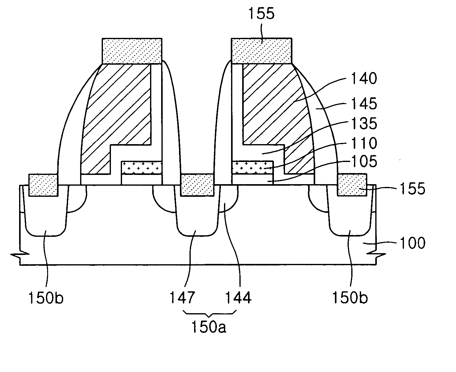 Split gate flash memory device having self-aligned control gate and method of manufacturing the same