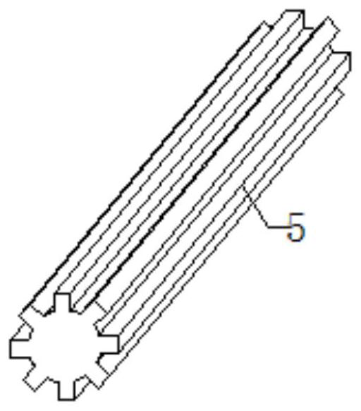 Raw material stirring device for agricultural feed