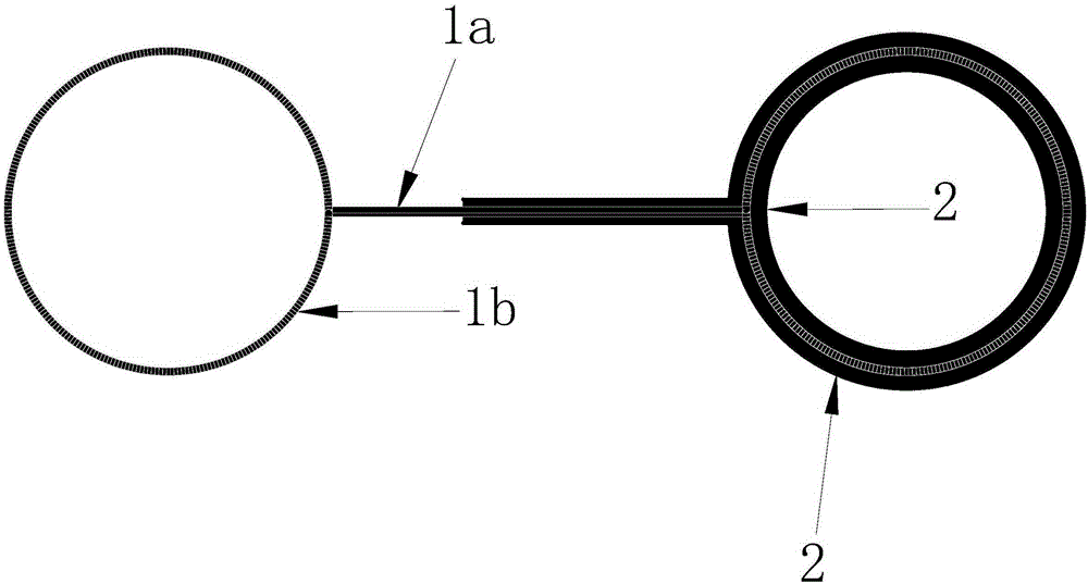 Chain type butt strap structure based on seamless bridge