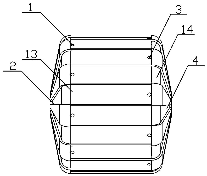 Double-inlet and double-outlet conduction oil drying cylinder