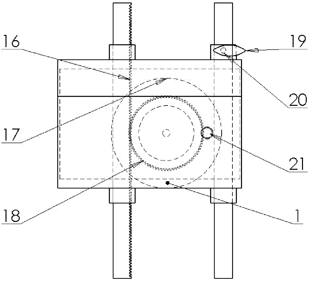 Automatic electric-control gravity-type striker for constructing acute spinal cord injury animal model