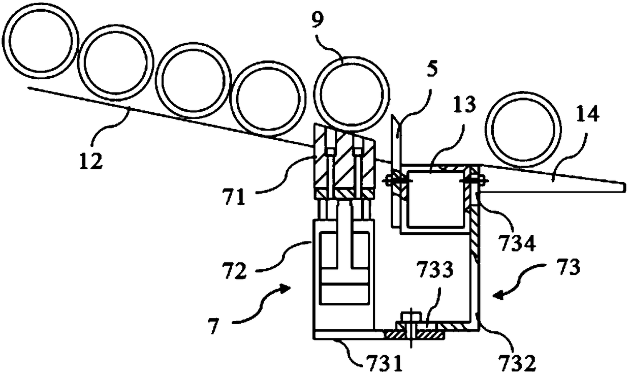 Automatic conveying and cutting equipment for pipes