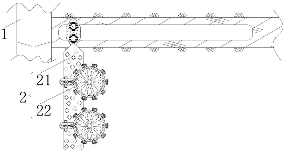 Automatic wood chip collecting and forming device for furniture wood processing