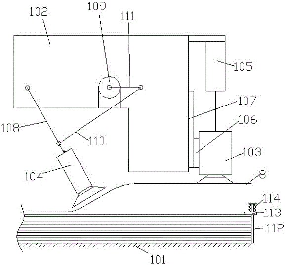 Die-cutting machine of packaging box