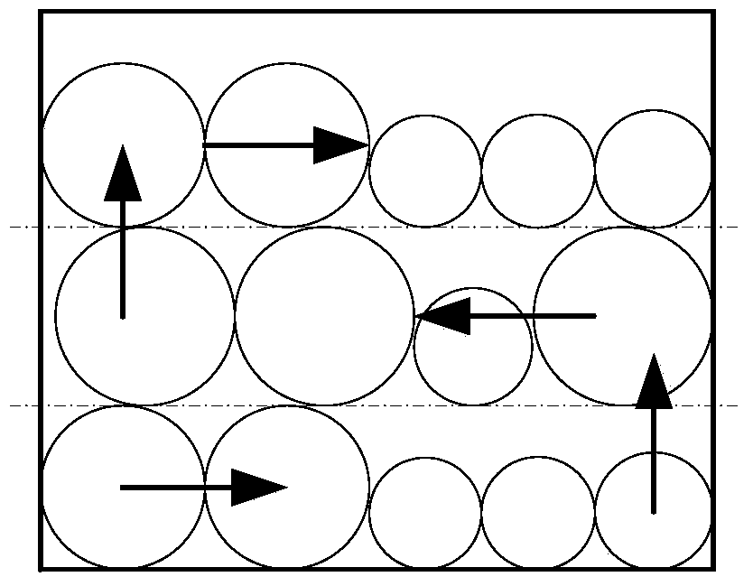 A Physical Nesting Algorithm for Circular Parts