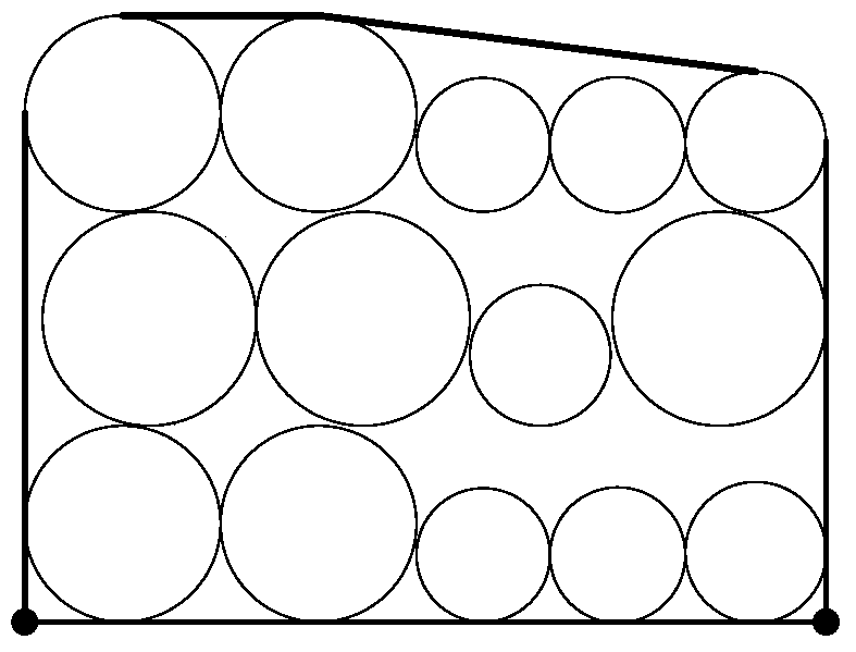 A Physical Nesting Algorithm for Circular Parts