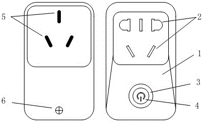 Intelligent socket and control method based on wireless wifi communication technology