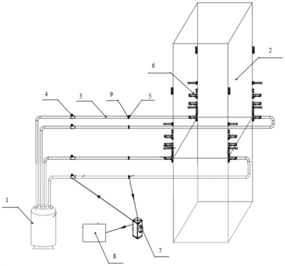 Control method of wind powder multi-parameter online detection device