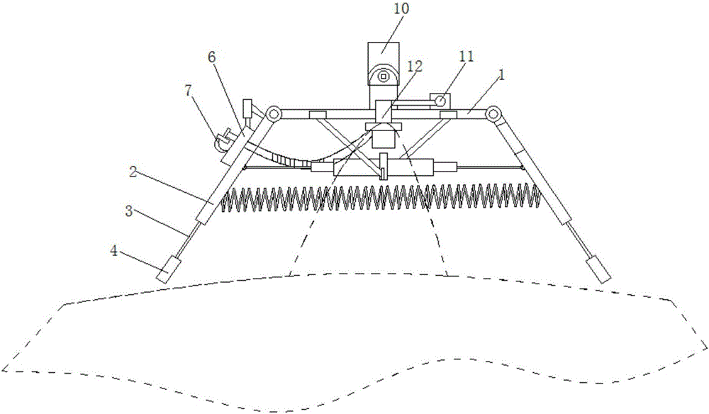 Mechanical arm suitable for automatically hooking ocean buoy