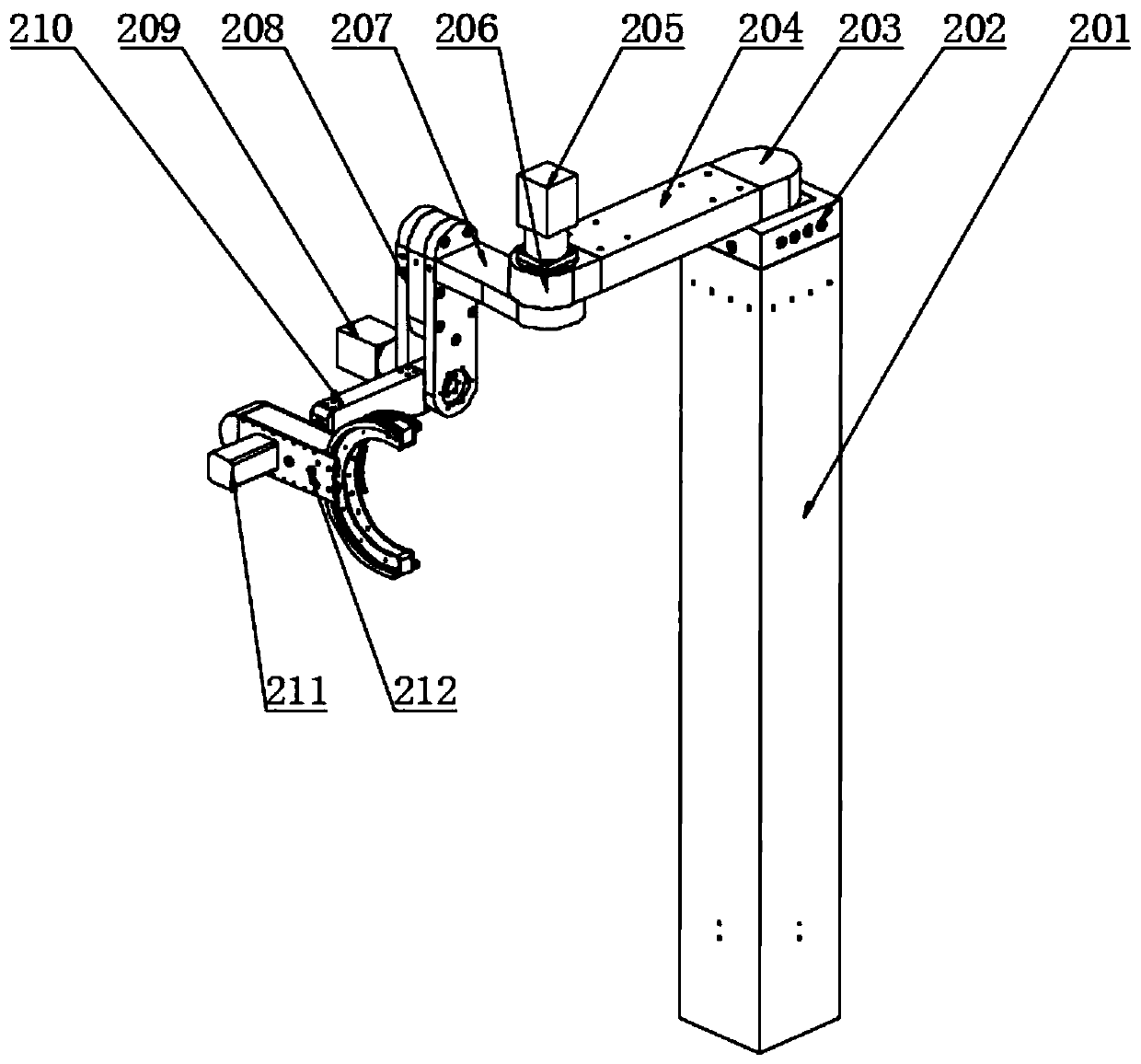 Wrist two-degree-of-freedom flexible rope driven exoskeleton type upper limb rehabilitation training robot