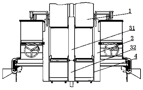 Reconstituted material double station forming device