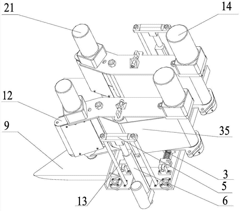 Device and method for automatically picking pineapples