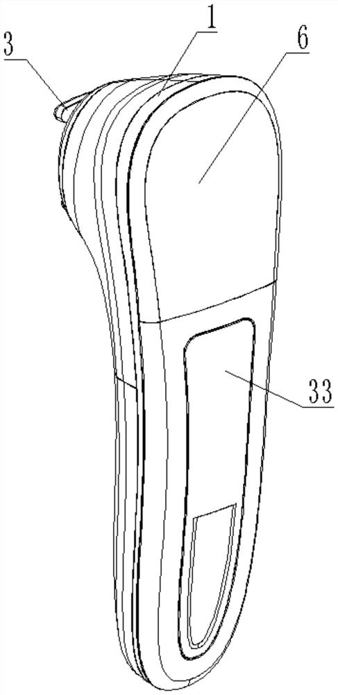 Intraocular pressure reducing method of handheld intraocular pressure reducing instrument