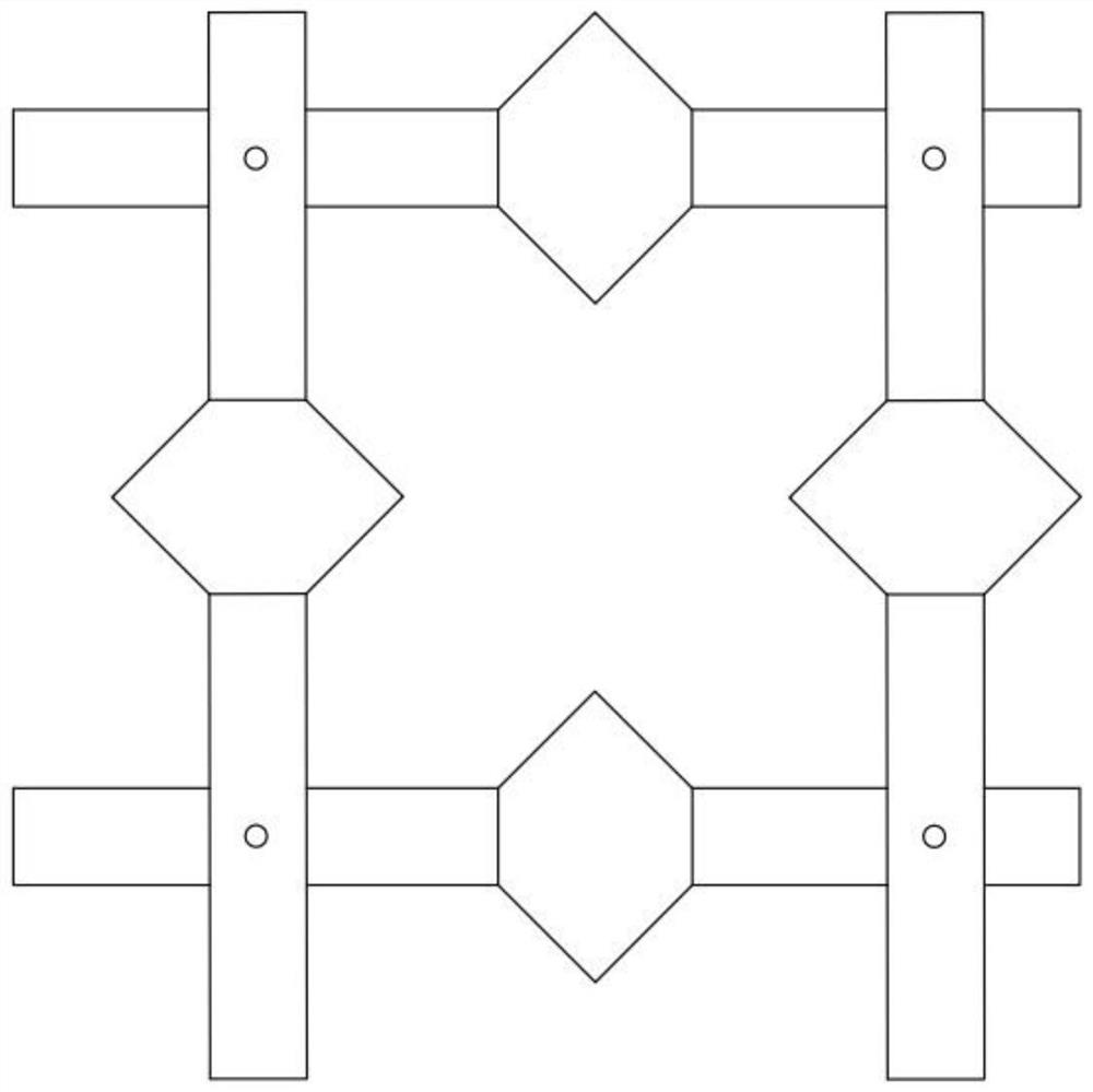 Grid for improving wind parameter characteristics of turbulence flow field in wind tunnel test