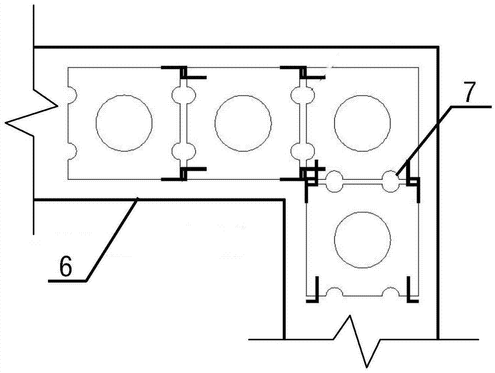 Novel prefabricated two-wall-in-one foundation pit enclosure system and reverse building method thereof