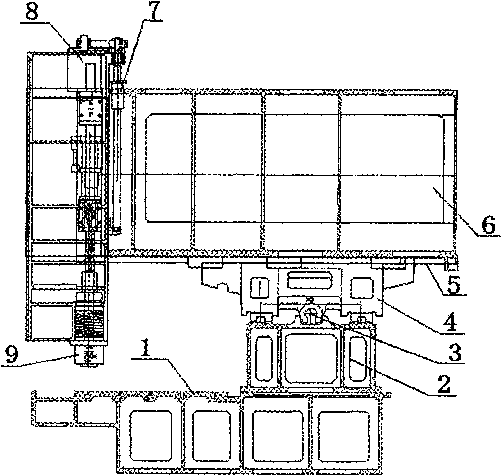 Moving column type numerical control processing centre