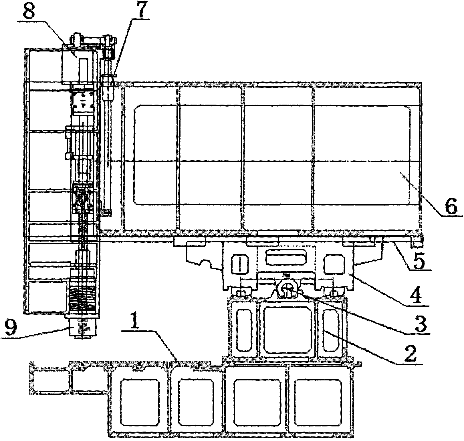 Moving column type numerical control processing centre