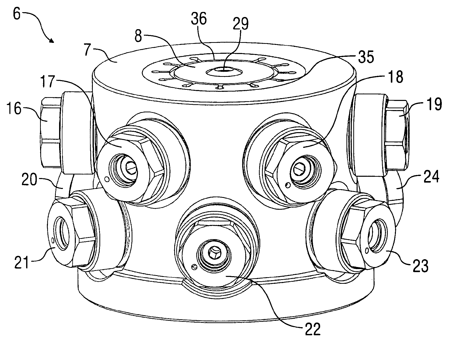 Valve unit for a coating system