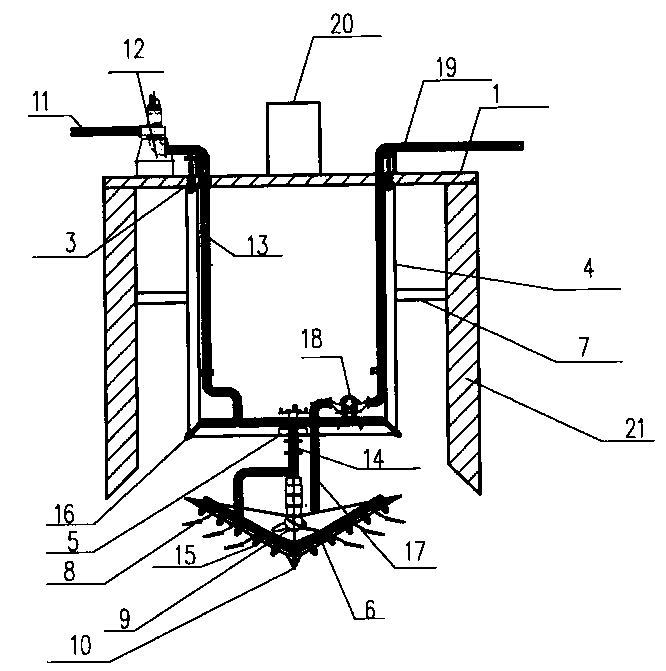 Automatic caisson sinking device and construction method