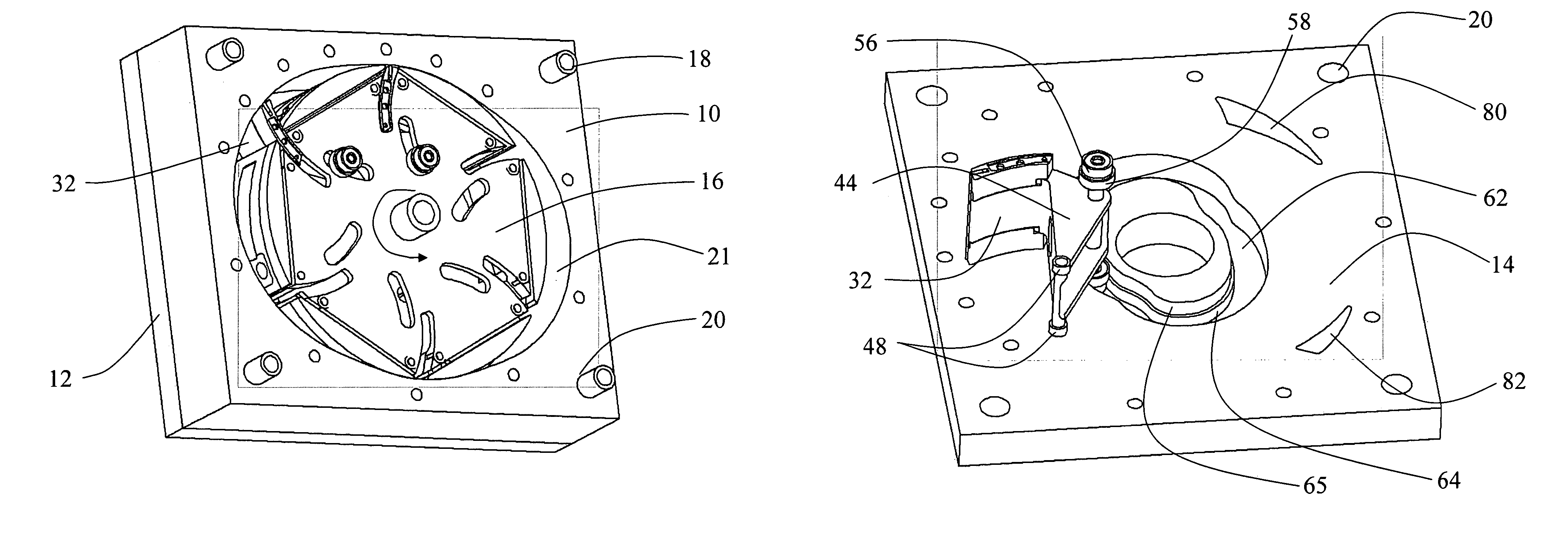 Multilobe rotary motion asymetric compression/expansion engine