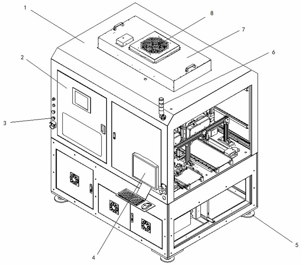 A chip color detection device