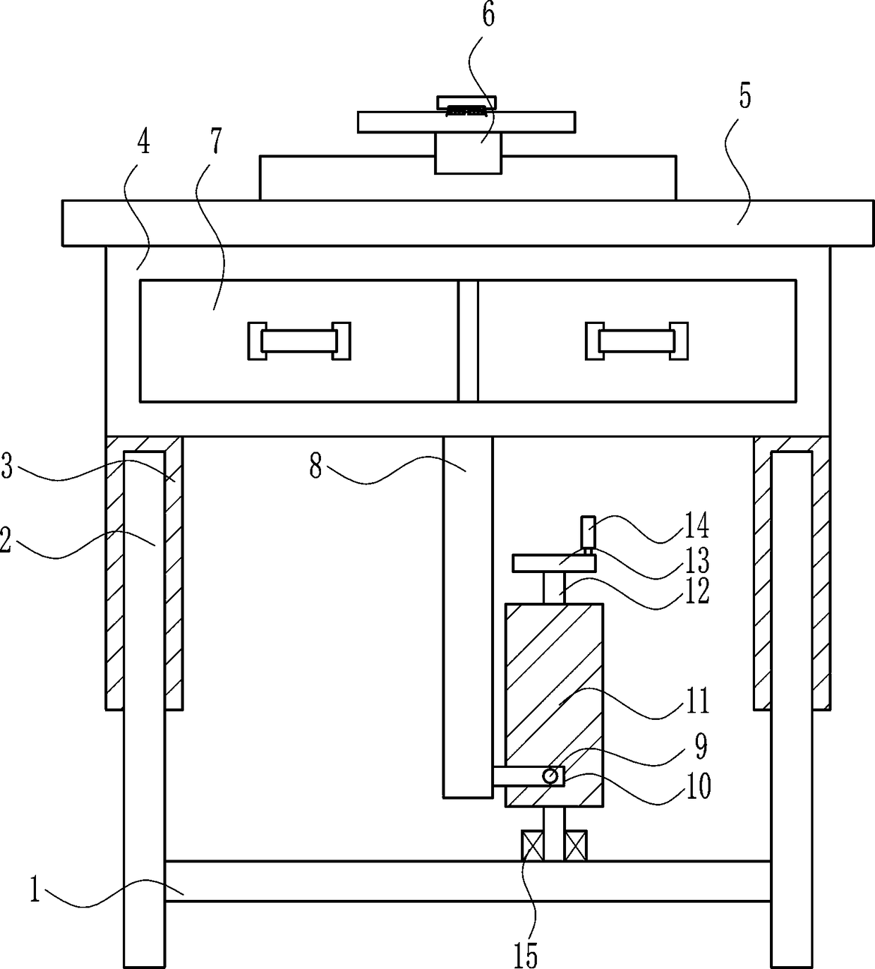 Multifunctional desk for Chinese education