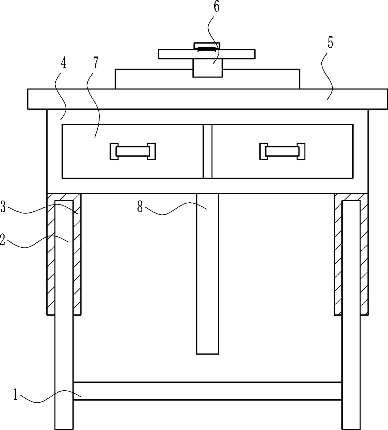 Multifunctional desk for Chinese education